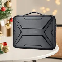 Famanu - 15-16 inch harde laptophoes met waterdichte EVA-bescherming, stevige handgreep en moderne geometrische look, geschikt, en