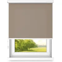 Time4blinds Vrijhangend Rolgordijn in Aluminium Cassette – Keukenzonwering voor Ramen – Slaapkamerjaloezieën voor Ramen – Rolluiken voor Ramen voor Binnen – 1300x1400mm – Bruin – Rechtszijdig