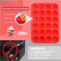 Famanu – Mini siliconen muffinvorm met 24 cups voor cupcakes cake en traktaties