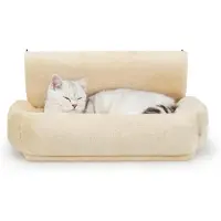 Famanu – Kattenbed voor Radiator – Hangend Ligbed voor Verwarming met Zachte Bekleding, Beige Uitvoering