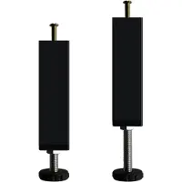 Markenlos Verstelbare bedpoten - 2 stuks, hoogte 20–27 cm, metaal