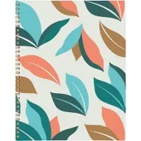 Famanu - Academische planner 2023-2024, wekelijks en maandelijks, 8 1/2 "x 11", grote, maandelijkse tabbladen, flexibele hoes, palmbladeren...