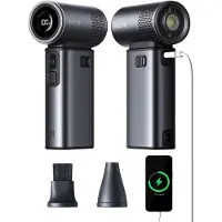 JISULIFE Handheld Fan Ultra2 3-in-1 Fan-flashlight-powerbank Grey - Handventilator