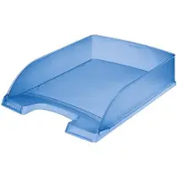 Leitz corbeille à courrier plus standard, a4, bleu givré noir