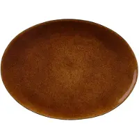 Bitz Serveerbord Oval Black Amber 45x34 cm