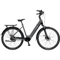 Rabeneick Comfort elektrische Stadtfiets 28 inch, elektrische fiets, stadsfiets, middenmotor 75 Nm, pedelec met 36V 14,5Ah accu, 522Wh, maximaal 150 km bereik grijs