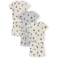 MINOTI Nachtkledij crème / grijs gemêleerd / offwhite