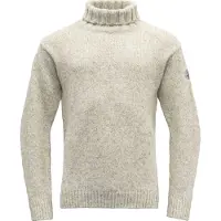 Devold - Nansen Sweater High Neck - Wollen trui M, grijs