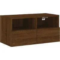 vidaXL Tv-wandmeubel 60x30x30 cm bewerkt hout bruin eikenkleur