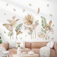 Famanu – Muursticker Palm Bladeren Boho Muursticker Tropische Bladeren Groene Planten Muurstickers Woonkamer Slaapkamer Sofa Badkamer Hal Muurdecoratie