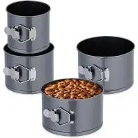 Famanu – Springvorm set 4 stuks Ø 12 14 16 en 18 cm met hoge randen en anti-aanbaklaag voor lagen taarten