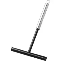 Famanu - Crêpe Spatel RVS 304 T-vorm, pannenkoekenverdeler voor crêpes, galettes en tortilla, stevige metalen spreider voor gelijkmatige laag, 12,2 x 20 cm