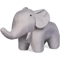 Childhome Staande Olifant – Grijs – Knuffel - Zacht Speelgoed van Linnen – Decoratief & Speels