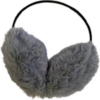 AWR Kwalitatieve Dames Plush Oorwarmers - One Size - Grijs