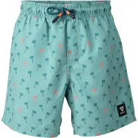 Brunotti Zwembroek Boys Cestery Mini Mini Palm Aqua Bottle Green-Maat 128