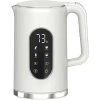 TIM. TIM Waterkoker - Elektrische Waterkoker - Waterkoker RVS - Wit - 16cm x 12cm x 22cm