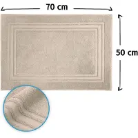 Famanu - Handdoek Dikte – Hotelkwaliteit – Zachte en Absorberende Douchemat – 50x70 cm – 100% Katoen – Beige
