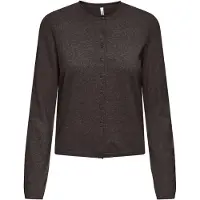 ONLY Gebreid vest 'ONLLoyal' bruin gemêleerd