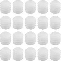 Famanu - Scharnierpluggen, kunststof expansiepluggen, 100 stuks, M4 x 10 mm, wit, scharnierpluggen, accessoires, reserveonderdeel voor kast, 8,8 x 10 mm