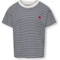 Kids Only GIRLS Shirt 'KOGPisa' navy / rood / wit