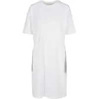 Build Your Brand Organic Oversized Short Sleeve Short Dress Wit L Vrouw