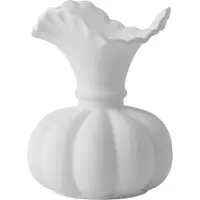 Famanu – Witte keramische pompoenvaas - minimalistisch - boho bloemenvaas - pampasgras - plank - bureau