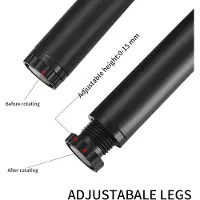 Famanu - 4 stuks verstelbare meubelpoten 18 cm - metalen kastpoten - vervangende steunpoten