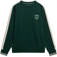 Superdry Sweatshirt beige / donkergroen