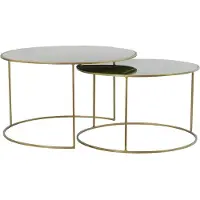Light & Living salontafel evato set van 2 75x75x44cm -