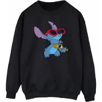 Disney Heren Lilo en Stitch Gitaar Sweatshirt (Zwart)