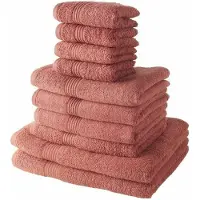 TODAY Handdoekenset Terra Cotta 10 Stuks