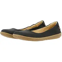 El naturalista Dames Lederen ballerina schoenen N5300 Koraal zwart (40), Leer, Plat, 1 tot 3 cm, Geen, Casual 253002010005_001
