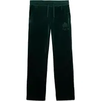 Superdry Dames Jogger Country Club Velours groen Jogger Broek (XS), Casual, Polyester W7011223A