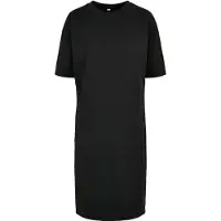 Build Your Brand Organic Oversized Short Sleeve Short Dress Zwart 3XL Vrouw