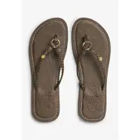 Superdry Gevlochten Teenslippers Van Kunstleer Brown Grootte: 3-4