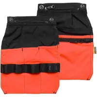 Blakläder 2170-1948 Losse spijkerzakken Zwart/High Vis Rood maat S/M heren