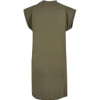 Build Your Brand Extended Short Sleeve Short Dress Groen XL Vrouw