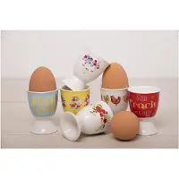 Kitchencraft eierdop You Crack Me Up! 5 x 7 cm porselein wit/rood