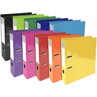 Exacompta Iderama ordner, rug van 7 cm, geassorteerde kleuren - 10 stuks