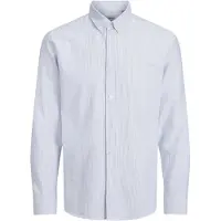Jack & Jones Overhemd 'JREBOSCAR' lichtblauw / wit