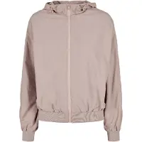 Build Your Brand Crinkle Batwing Jacket Roze 4XL Vrouw