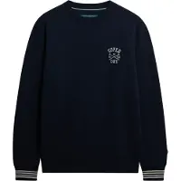 Superdry Sweatshirt 'Athletic Club' marine / offwhite