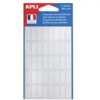 Agipa witte etiketten in etui ft 15 x 35 mm (b x h), 84 stuks, 12 per blad - 6 stuks