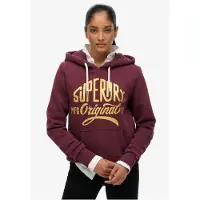 Superdry Sweatshirt geel / bordeaux