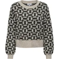 ONLY Onlgeo Gebreide Trui Dames Liath Xs