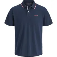 Jack & Jones Shirt 'JJBlaze' navy / wit