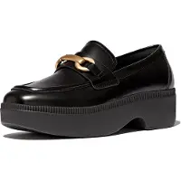 Original Brands F-luma chunky-snaffle box-leather d/wedge loafers