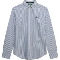 Superdry Blouse 'Oxford' blauw / pastelblauw
