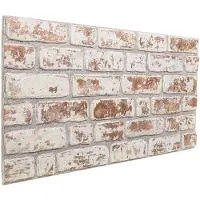 vidaXL Wandpanelen 10 st 100 x 50 cm Rood en Wit EPS-schuim