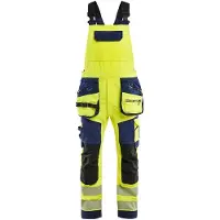 Blakläder 2626-1648 High Vis Bretelbroek 4-weg stretch High Vis Geel/Marineblauw maat C48 heren